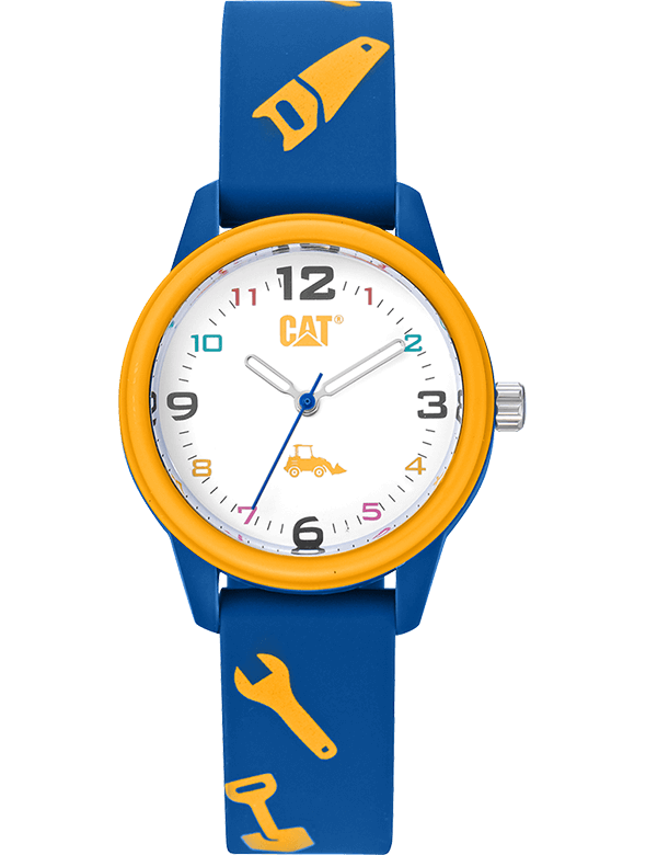 Cat-Kids Silicone Blue Yellow Watch