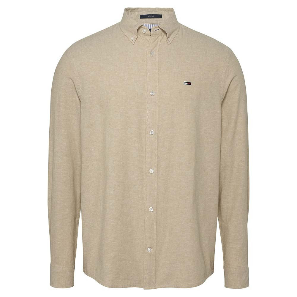 TOMMY JEANS - REG LINEN BLEND LS SHIRT EXT