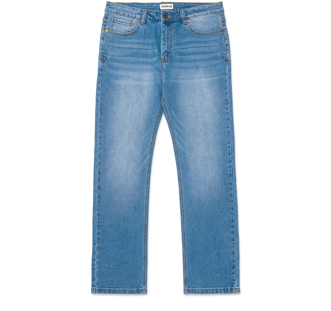 Cat-Eco Stretch Denim Straigh Pants For Men