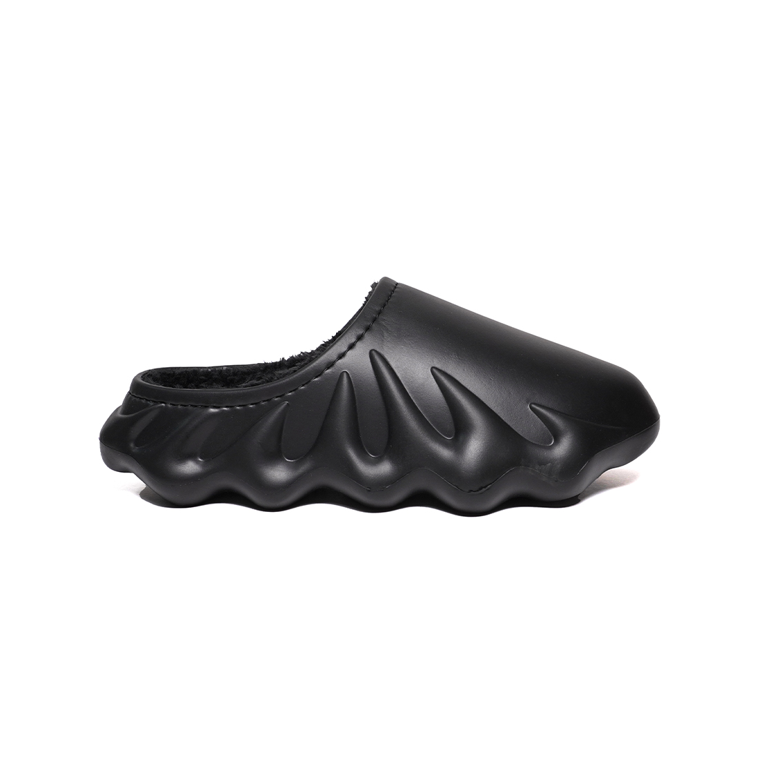 Cedro-Men's Wave-Textured Faux-Fur Lined Clogs