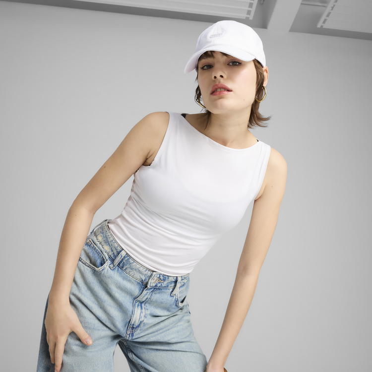PUMA-Ess No1 Logo Patch Bb Cap White