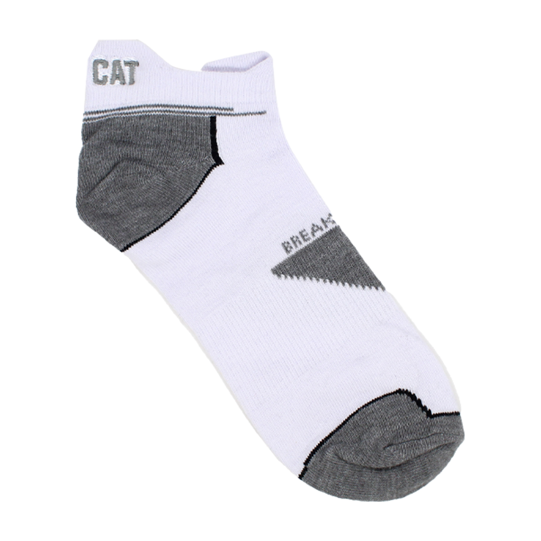 Cat- Foundation Coolmax Ankle Socks White For Men
