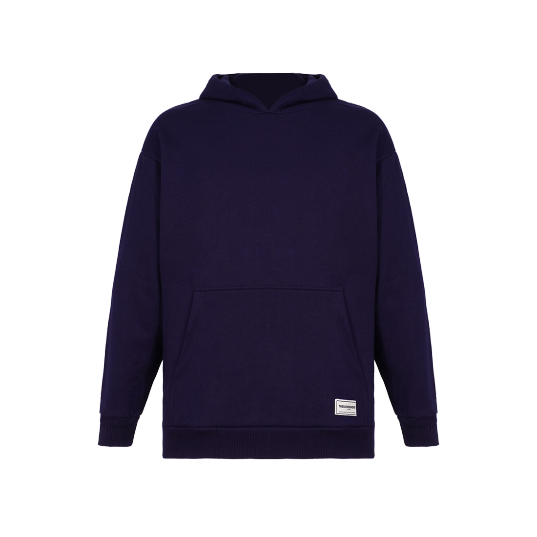 Cotton blend hoodie with brand logo print