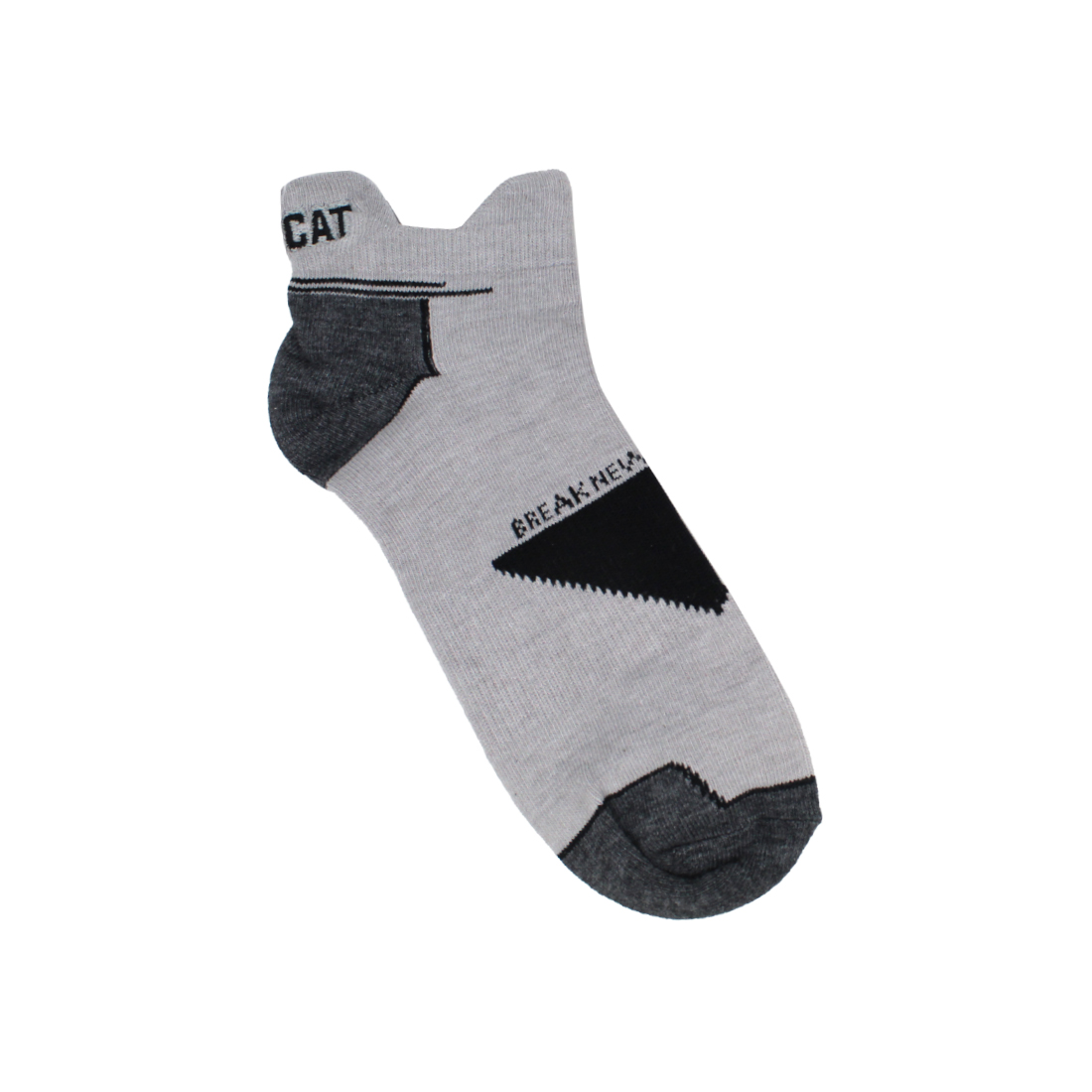 Cat- Foundation Coolmax Ankle Socks Light Heather Grey For Men