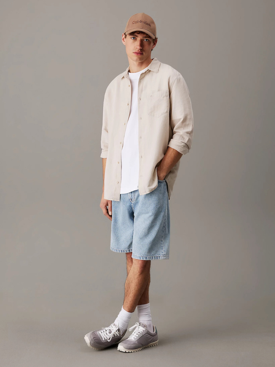 CALVIN KLEIN-LINEN COTTON REGULAR L