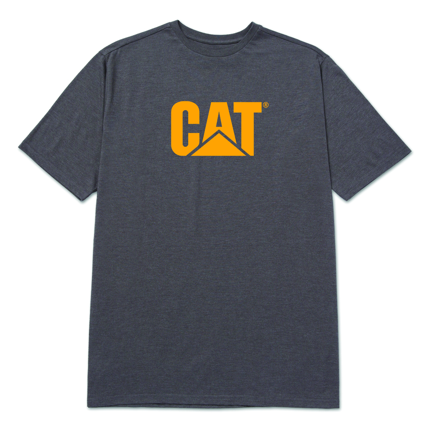 Caterpillar Men'S Logo Short Sleeve T-Shirt Grey Color