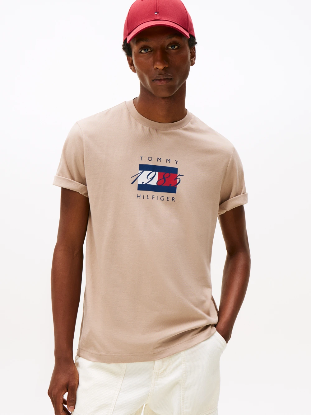 Men’s Linear Flag Graphic Jersey T‑Shirt