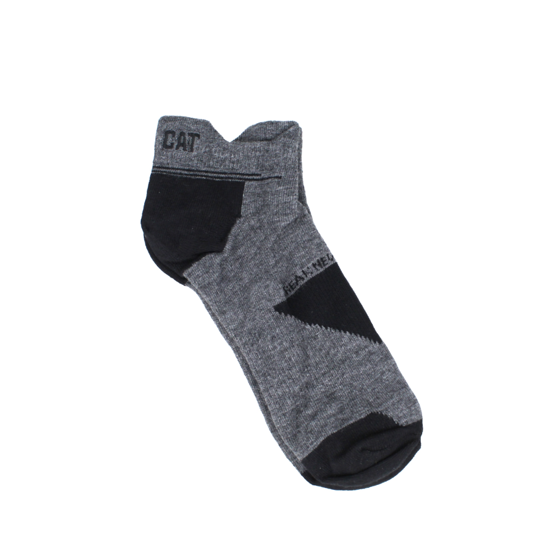 Cat- Foundation Coolmax Ankle Socks Dark Heather Grey For Men