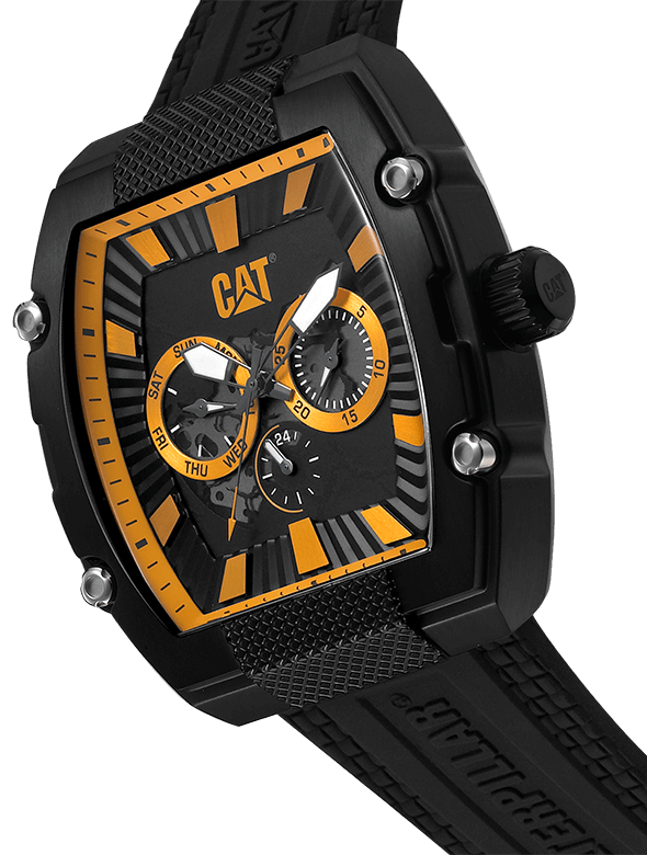 كات-ساعة باريل 23، متعددة الألوان أسود/أصفر للرجال
