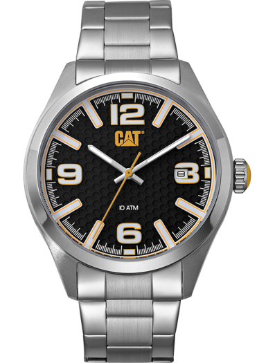 Cat-H Dial Multi Stainless Steel Silver Black Men'S Watch