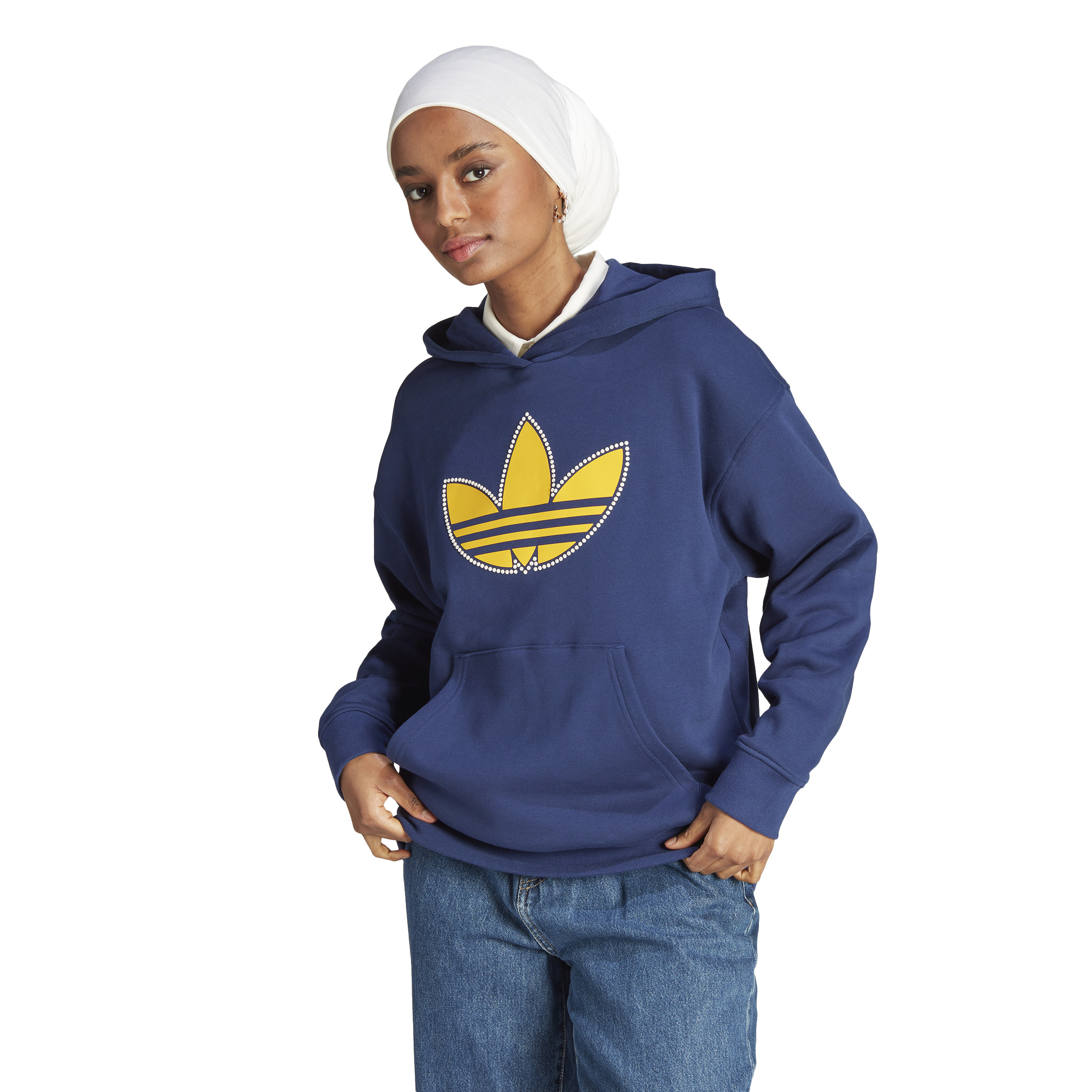 Adidas be ft hoodie blue for women