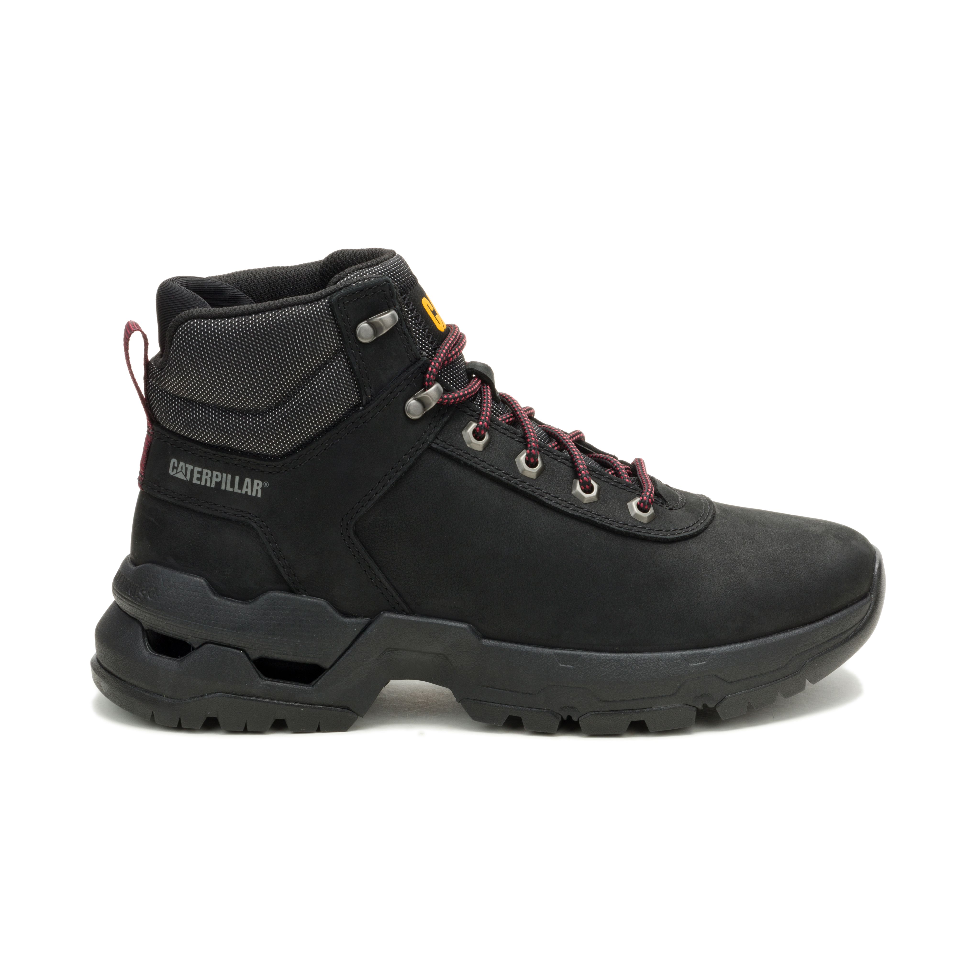 CAT SURGE HIKER Black Men’s Boots – Waxy Nubuck Leather/Nylon Mesh, EVA Comfort