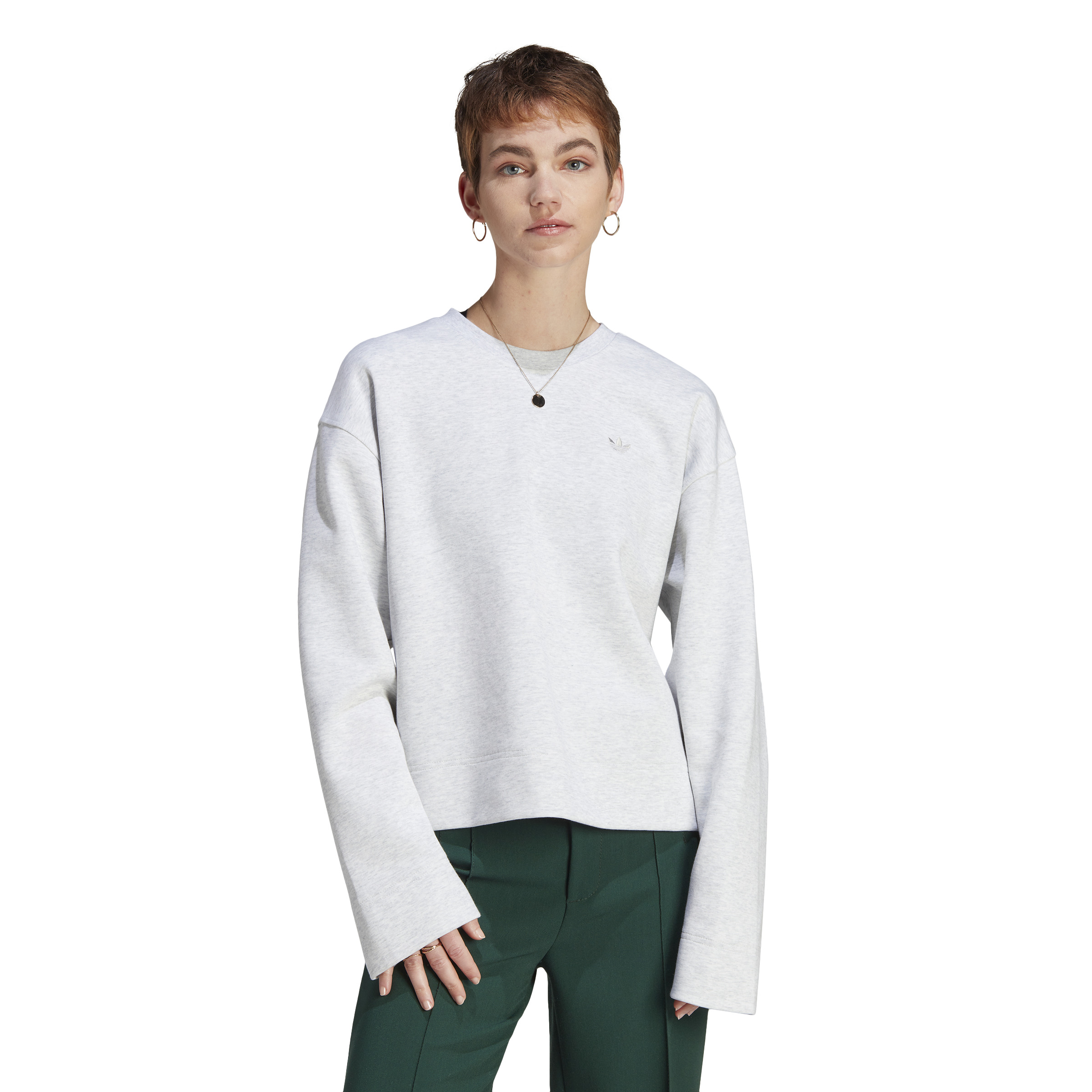 Adidas essshort sweatshirt gray for women