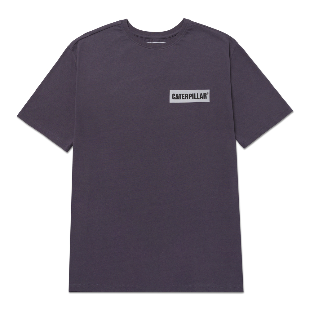 Caterpillar Men'S Reflective Short Sleeve T-Shirt Slate Color