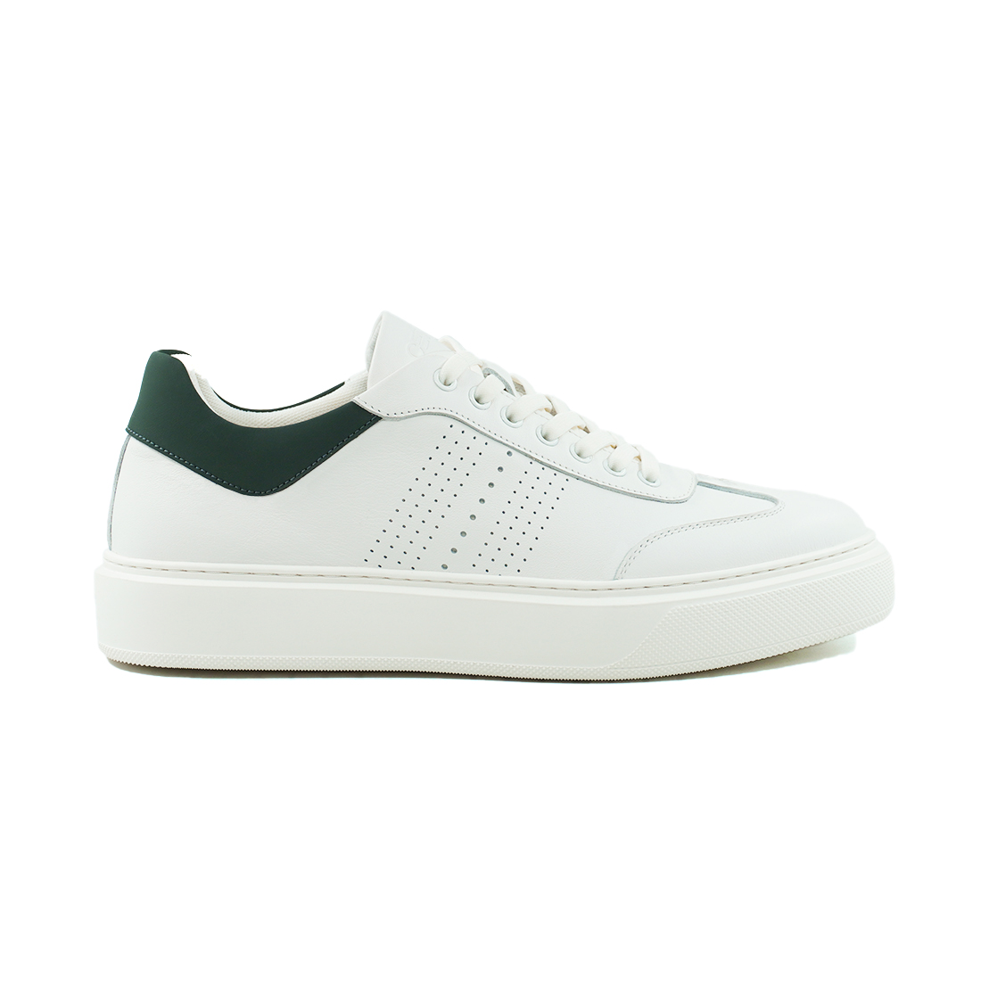 CEDRO-Amp0125 Wht/Grn Shoes For Men