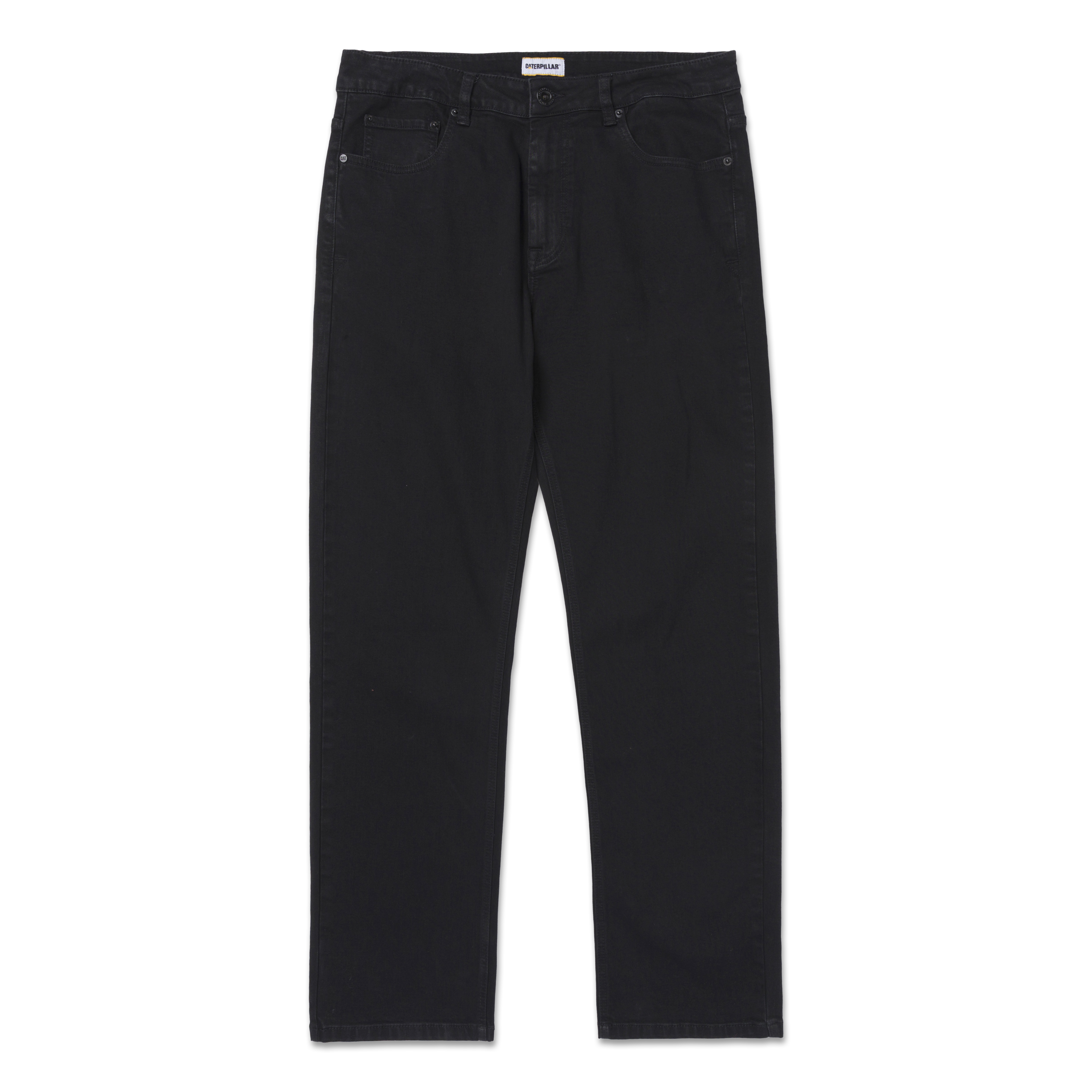 Caterpillar-Men'S Triblend Stretch Denim Straight Fit Jeans Black Color