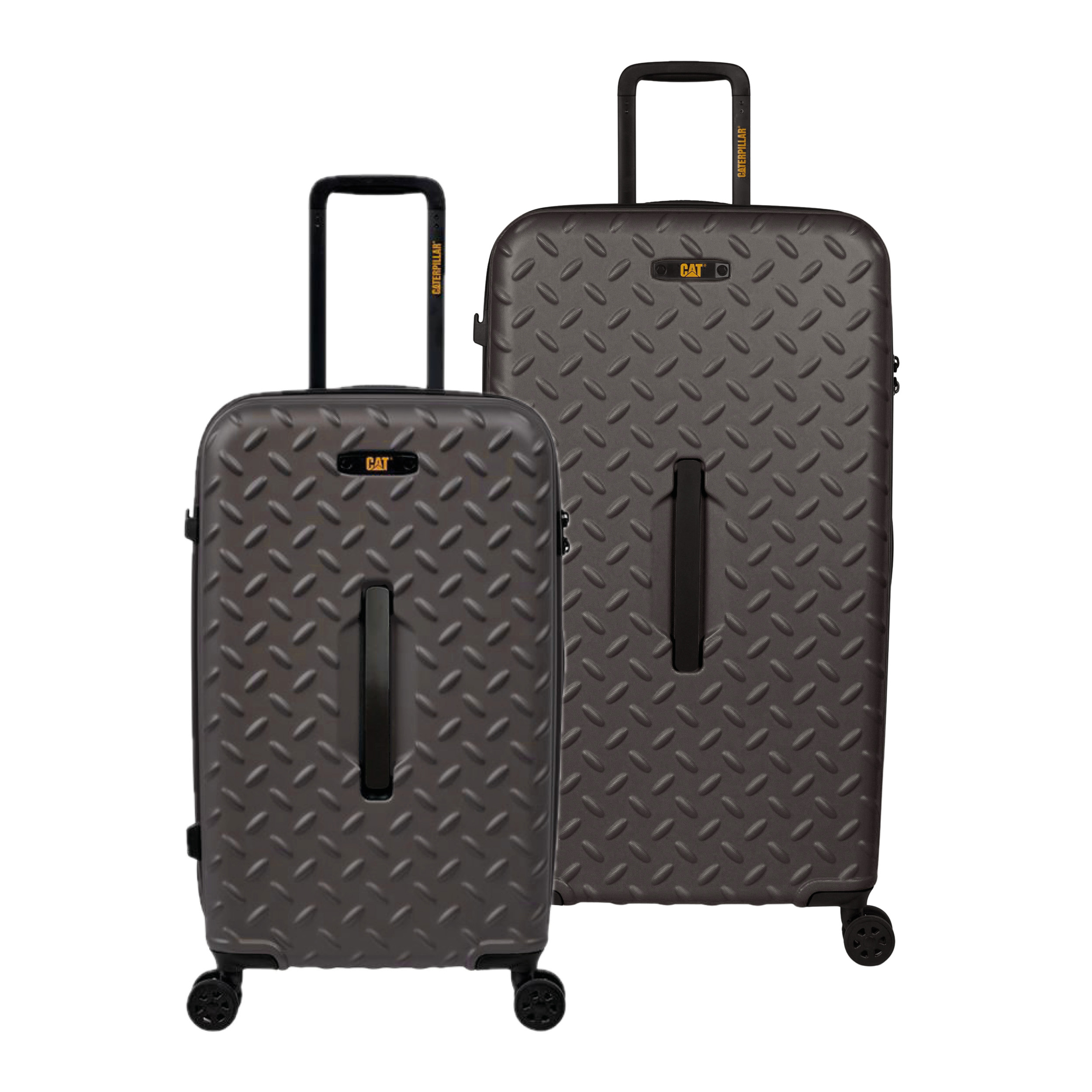 CAT- Industrial Plate Trunk 2 pcs set,Size 26,30' Titanium COLOR Trunk trolley, ABS + PC