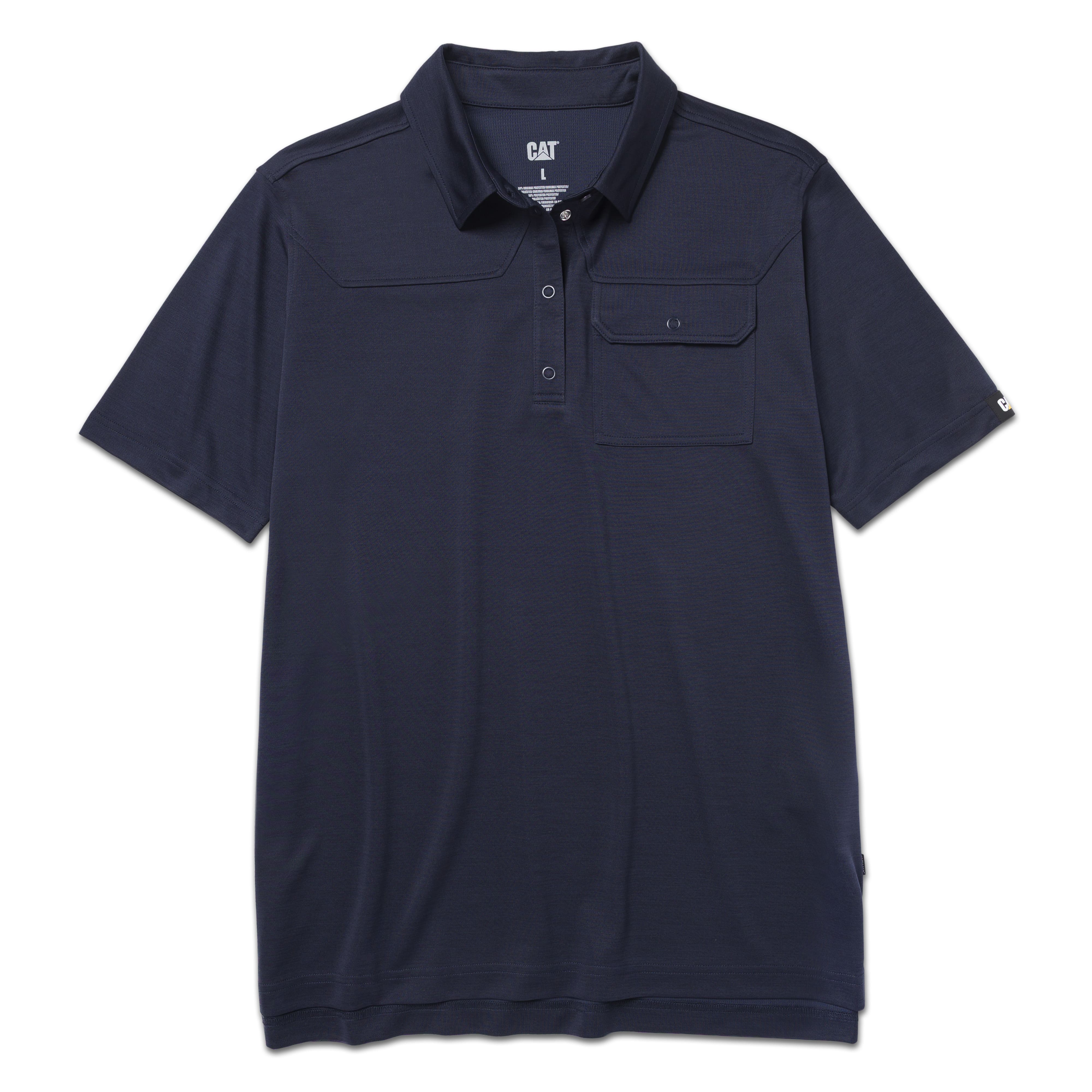 CAT-Cooling Lightweight Pocket Polo T-Shirt For Men