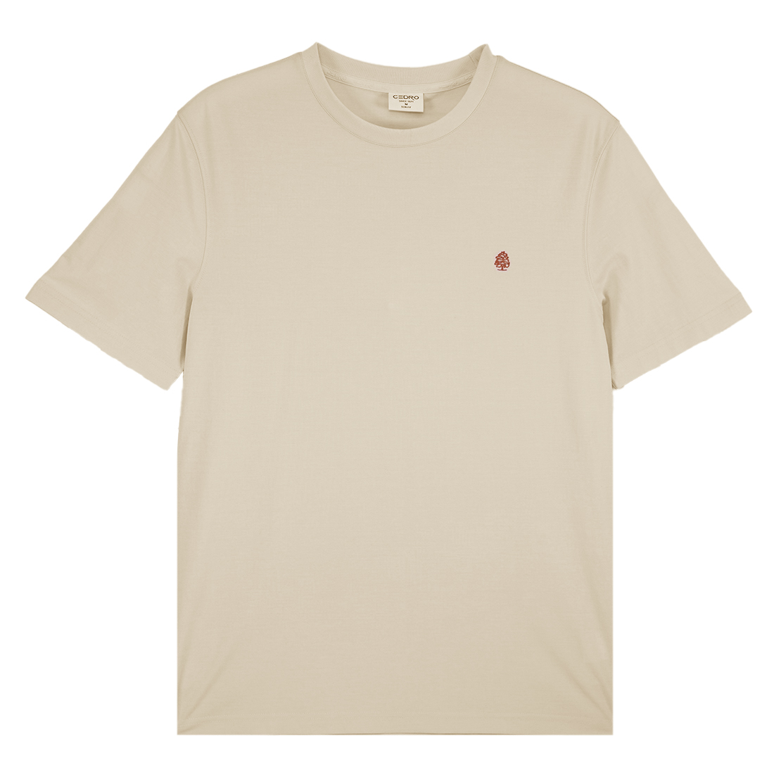 CEDRO-Essential Slim Fit Tree Logo Tee