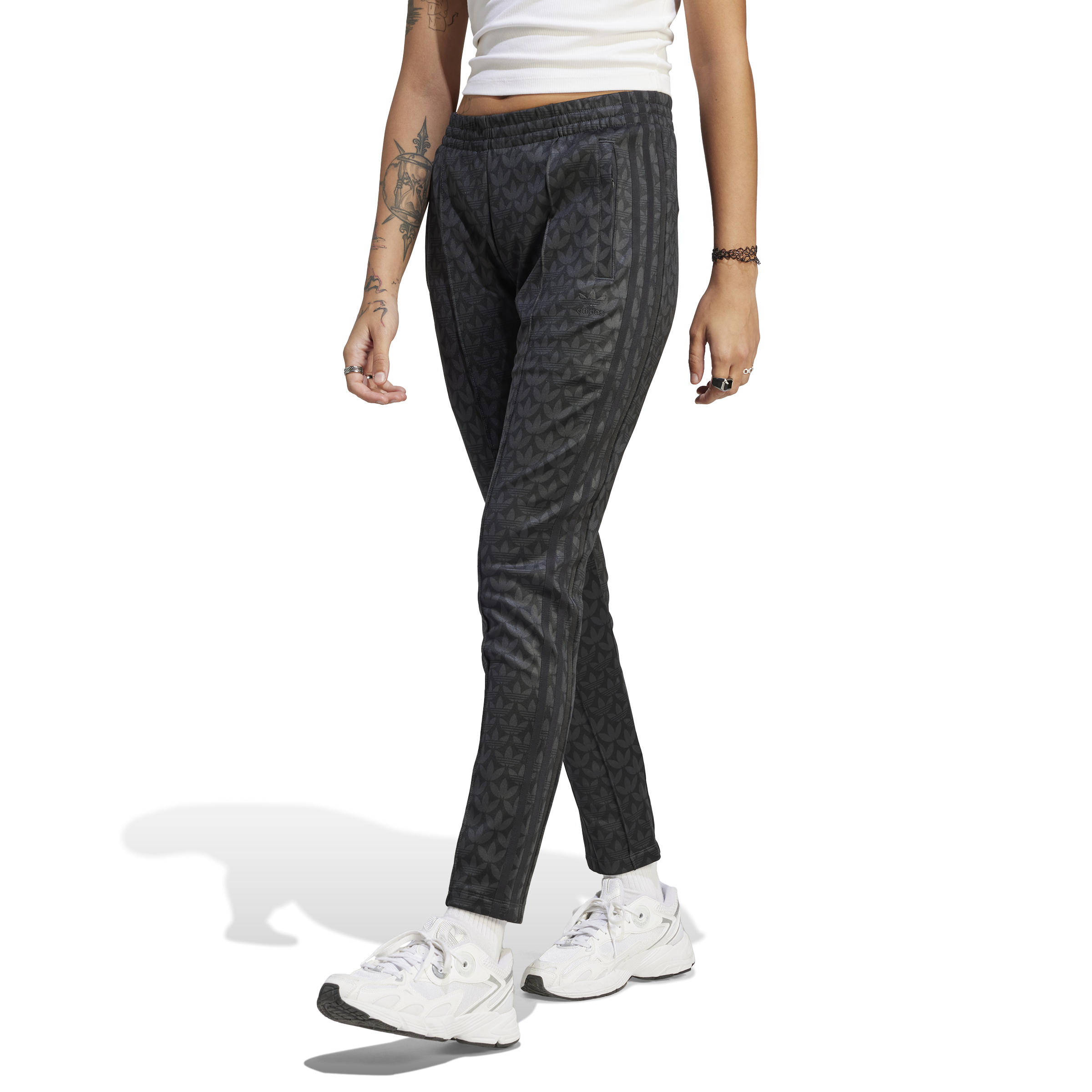 Adidas mongram pants black for women