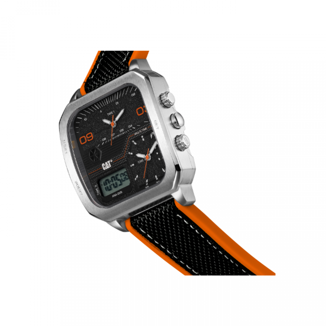 CAT Retro D Multi Analog‑Digit Men’s Watch Black,Orange