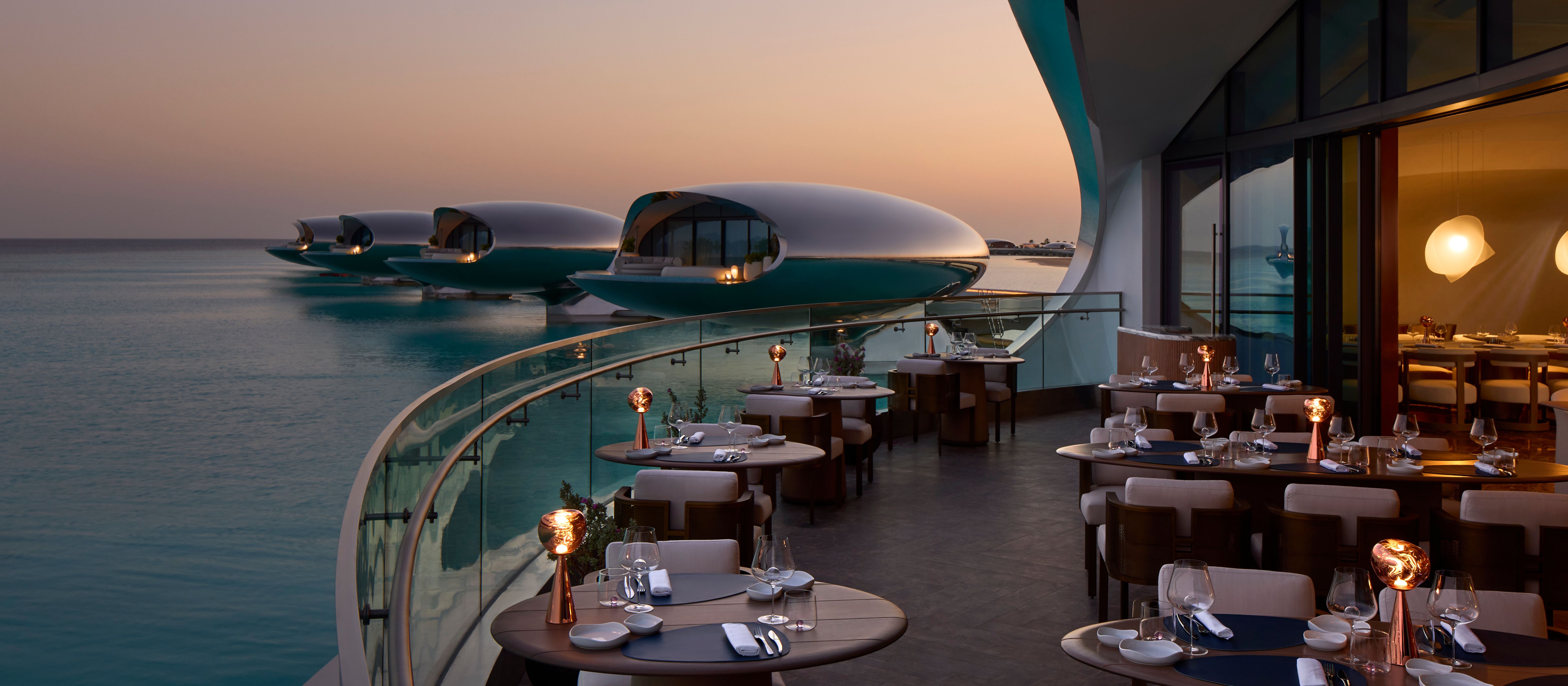 Ariamare Mediterranean restaurant dining by the sea