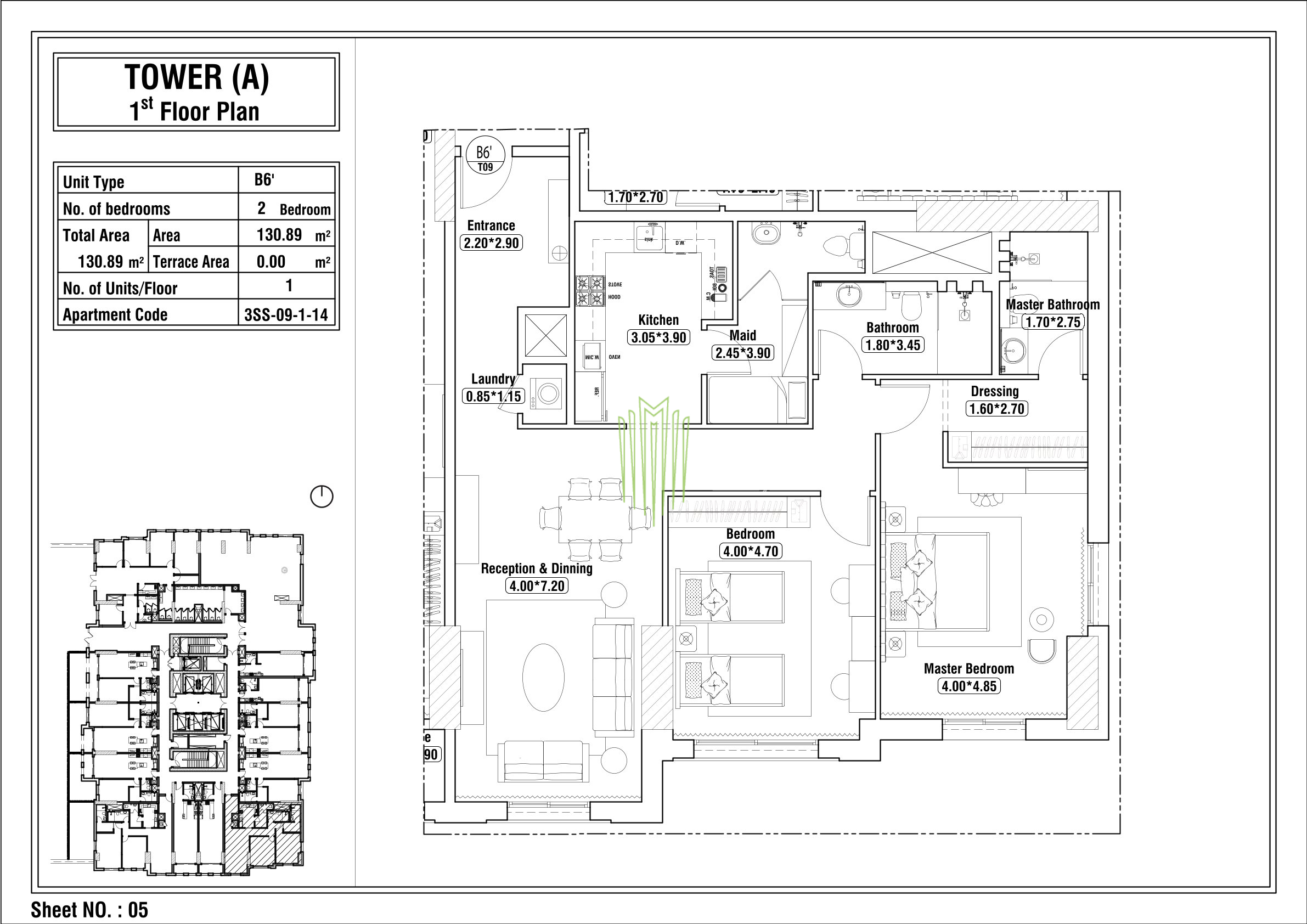 عرض تصميم الوحدة
